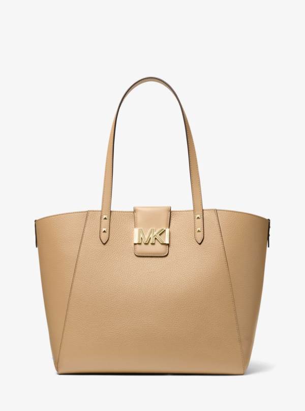 Damske Prenosná Taška Michael Kors Karlie Large Pebbled Leather Hnede - Kabelky Michael Kors Obchod | ADPLG-5294